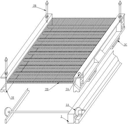 一种加气板的多模垛架的顶杆自动支护系统的制作方法