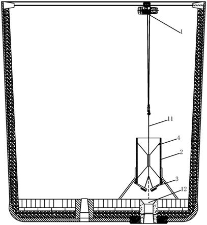 一种钢包引流剂自动加入装置的制作方法