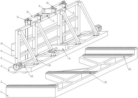一种配合加压板堆垛使用的双自由度机架的制作方法