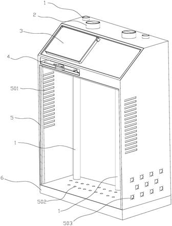 塔式移动烘箱式滚塑机电脑控制柜的制作方法