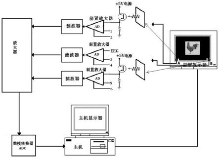 一种基于光电探测传感器实现视觉刺激与脑电采集的时间同步系统及方法与流程