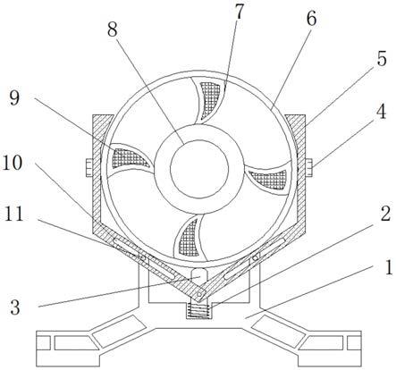 一种具有消音结构的电机端盖支架的制作方法