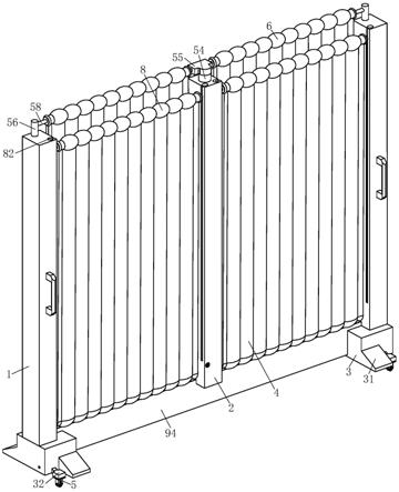 一种升降折叠建筑施工防护栏的制作方法