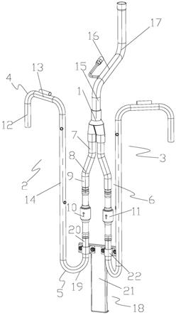 排气管组件、空调双压缩机系统和空调器的制作方法