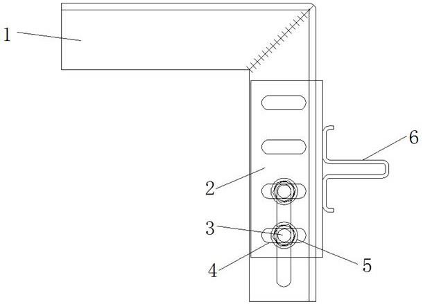 一种客梯用可调节式导轨支架结构的制作方法
