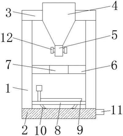 一种碳化硅微粉装包机用锥形胶管出料装置的制作方法