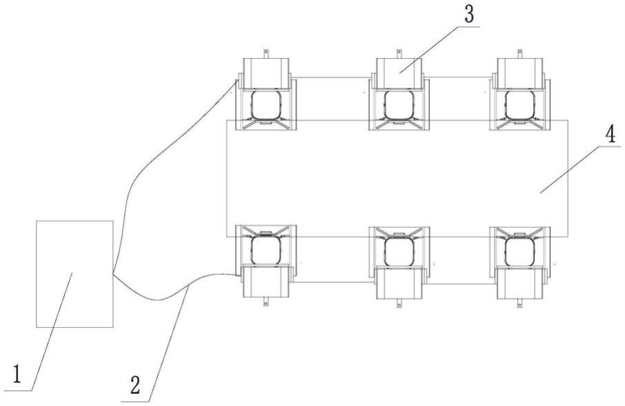 一种六只联动式电动支承装置的制作方法