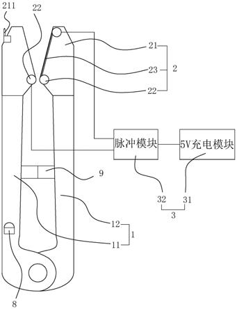 一种监狱专用安全低电压热熔纱剪的制作方法