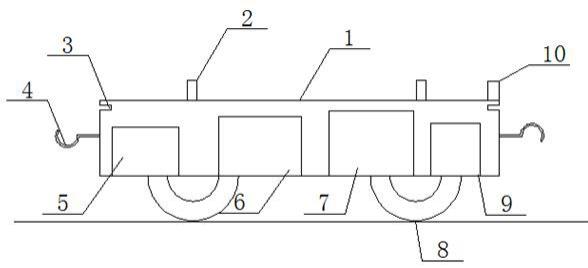 一种液压支架运输轨道平车的制作方法