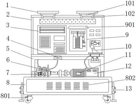 一种新能源纯电动车减速器系统实训台的制作方法