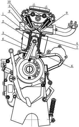 一种摩托车发动机结构的制作方法