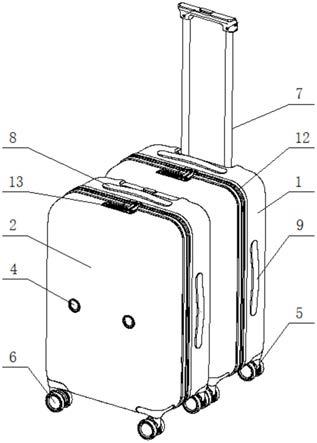 一种可连接两个或多个行李箱的制作方法