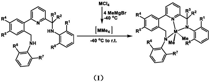 一锅法合成三齿氮配位金属化合物的方法与流程