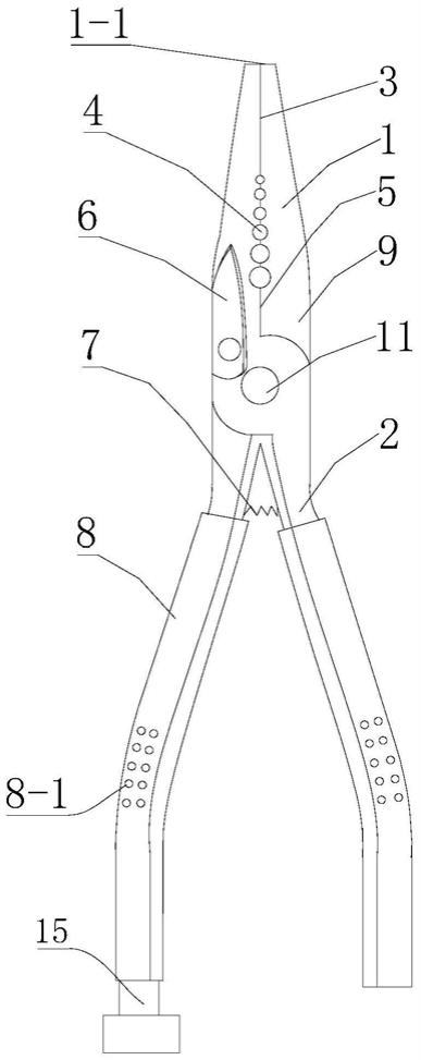 一种多功能尖嘴钳的制作方法