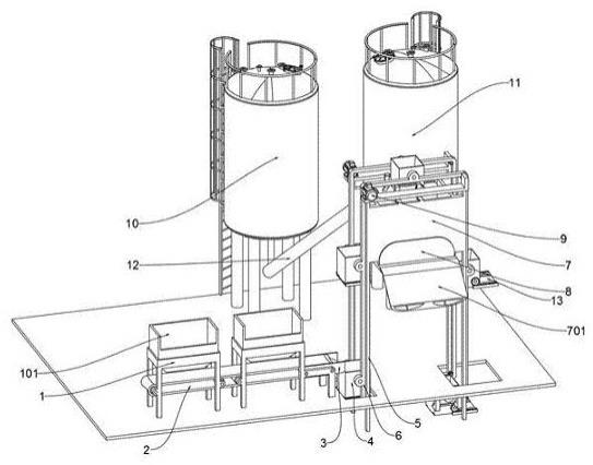 一种建筑工程机械用搅拌站用上料装置的制作方法