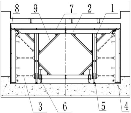 综合管廊矩形台车的制作方法
