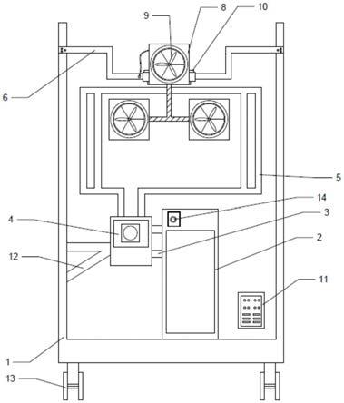 一种新型机房服务器用散热装置的制作方法