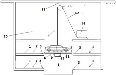 用于地下车库的提升式停取车平台的制作方法