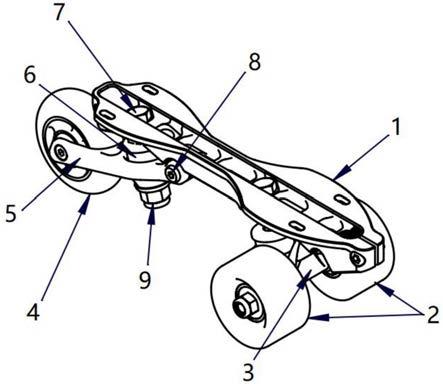 一种新型轮滑鞋底座结构的制作方法