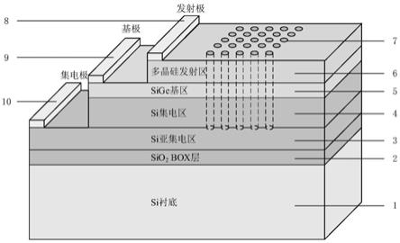 光子晶体SiGe/Si光敏晶体管探测器的制作方法