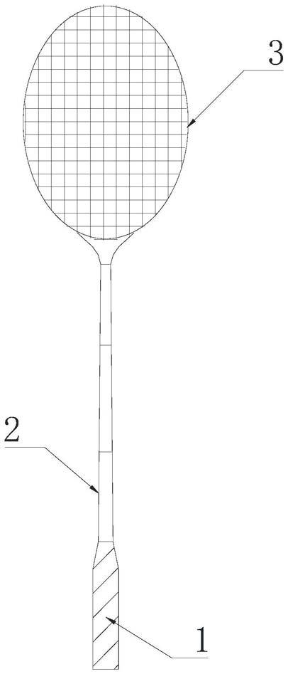 收缩式羽毛球拍的制作方法