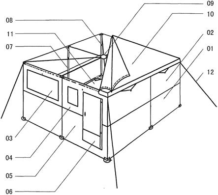 板块榫卯结构拼装车载活动房的制作方法