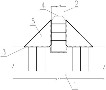 预制拱肋安装拱脚固结结构的制作方法