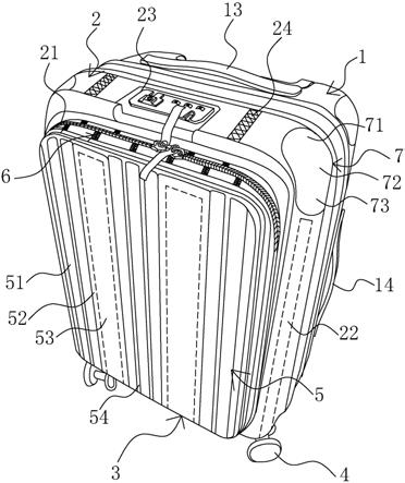 耐破高强度防撕裂旅游行李箱的制作方法
