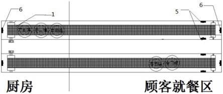 一种皮带式送餐系统的制作方法