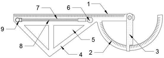 一种数学教学用多功能测量尺的制作方法