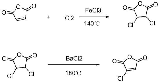 一种制备2-氯马来酸酐的方法与流程