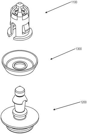 带有圆顶和限制器的紧固件夹子组件的制作方法