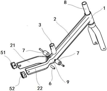 一种内三层管材一体成型结构平衡滑步车车架前叉的制作方法