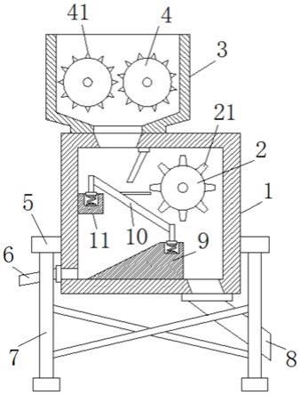 一种移动式破碎站用具有预处理功能的进料斗的制作方法