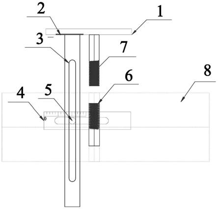 一种超声检测用试块横孔测量尺的制作方法