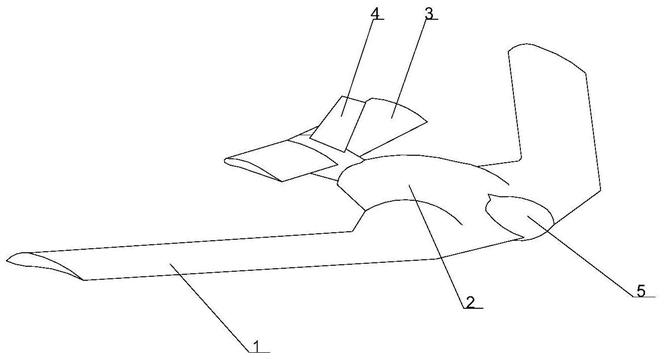 前掠鸭式飞翼气动布局无人机的制作方法