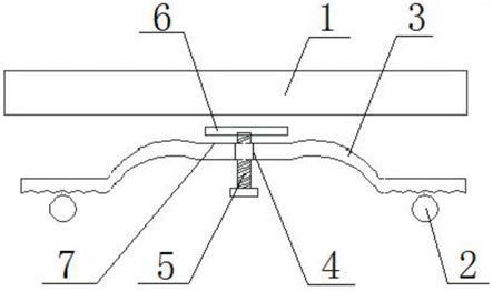 一种利用悬挑工字钢双预埋环防侧翻弓形件装置的制作方法