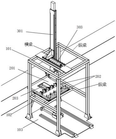 一种引火件载具盘自动下线的传递装置的制作方法