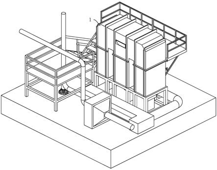 一种基于沸石浓缩转轮和蓄热焚烧装置的废气处理装置的制作方法
