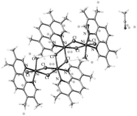 一种以四甲基菲罗啉为配体的四核镍基配合物及其合成方法与光催化应用与流程