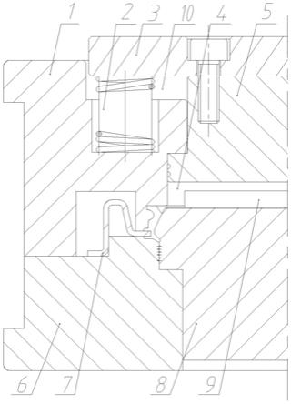 一种压塞式充型的两开模具的制作方法