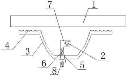 一种利用悬挑工字钢预埋环防侧翻Ω形件与梯形件组合装置的制作方法