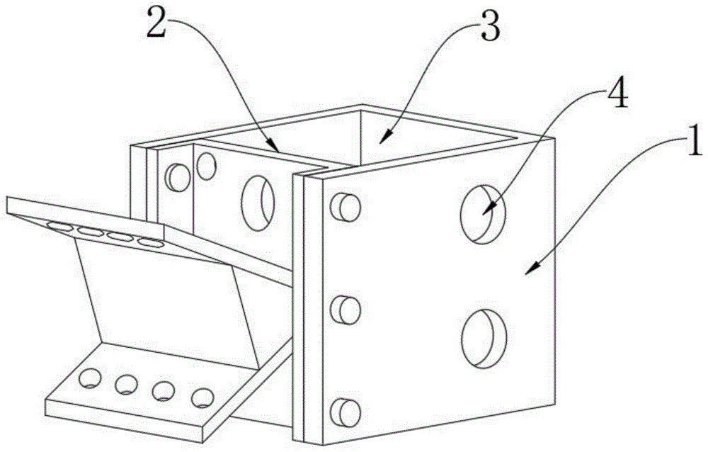 一种铝合金爬架用稳固型桁架连接件的制作方法