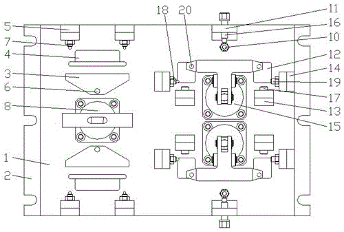 Q4前后支架安装孔系加工夹具的制作方法