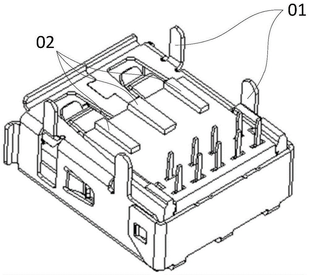 一种USB母座连接器及主板的制作方法