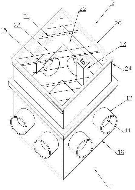 一种适用于表面贴板材的墙体的开关插座底盒组件的制作方法