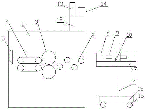 带有线径检测装置的裁线机的制作方法