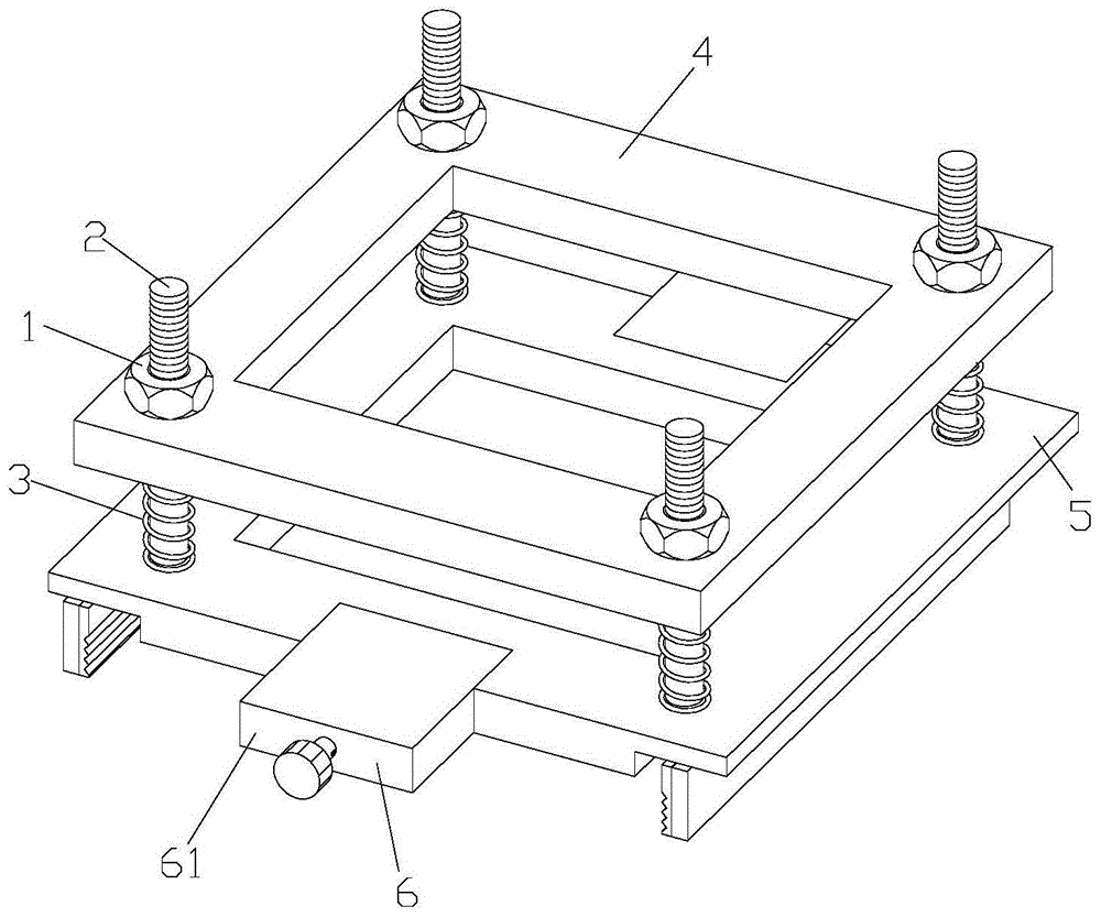 一种混凝土试模辅助计量工具专用的框架结构的制作方法