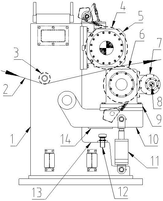 一种造纸用热辊硬压光机的制作方法