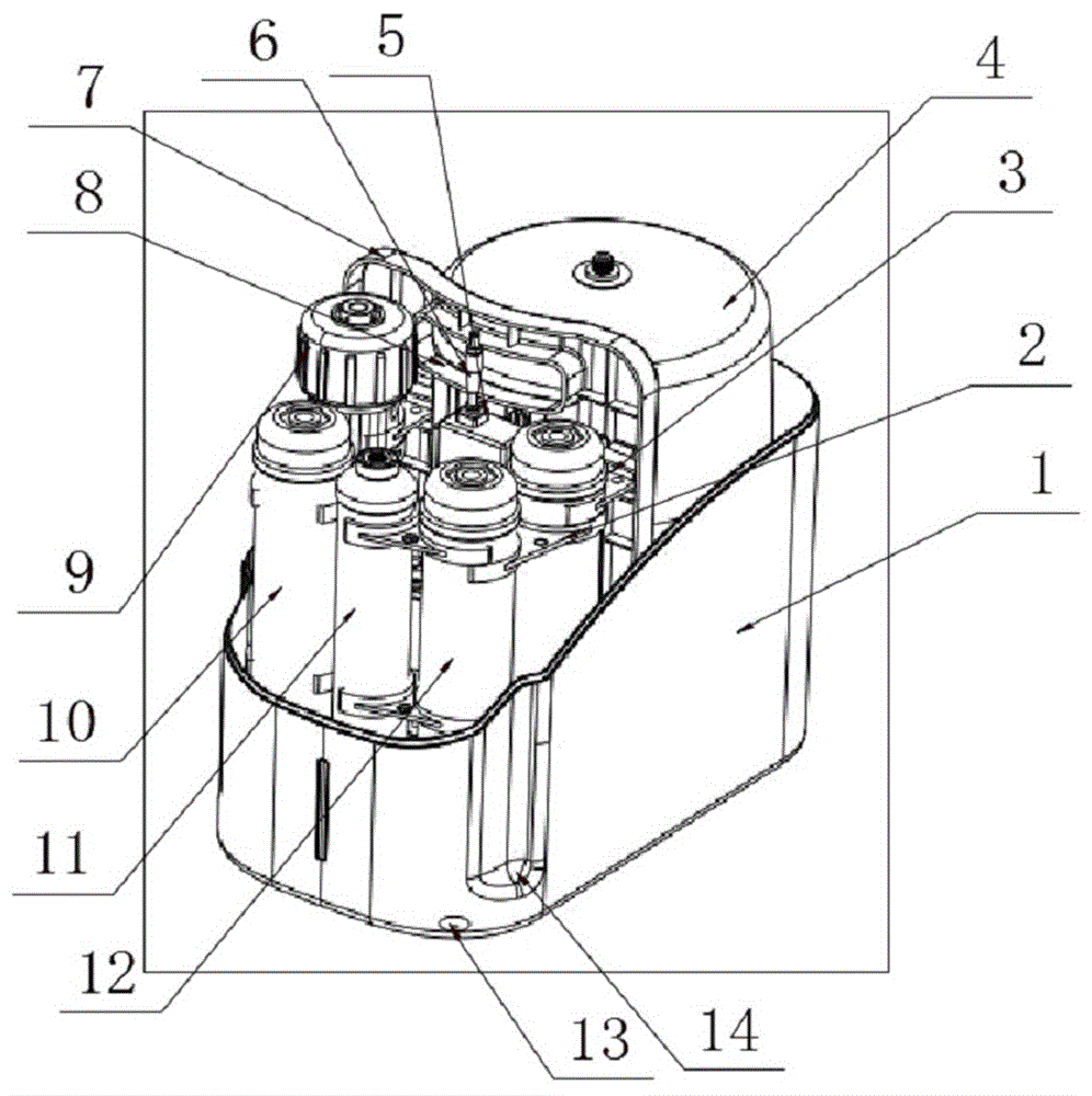 一种抽拉式内置压力桶净水器的制作方法
